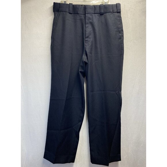 TACT SQUAD Grip Waistband Straight Leg Uniform Pants Men Sz 34 Navy Side Pockets - Picture 1 of 16